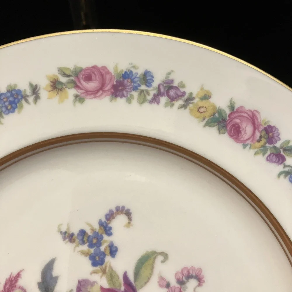Castleton China Manor Gold Trim Dinner Plate 9